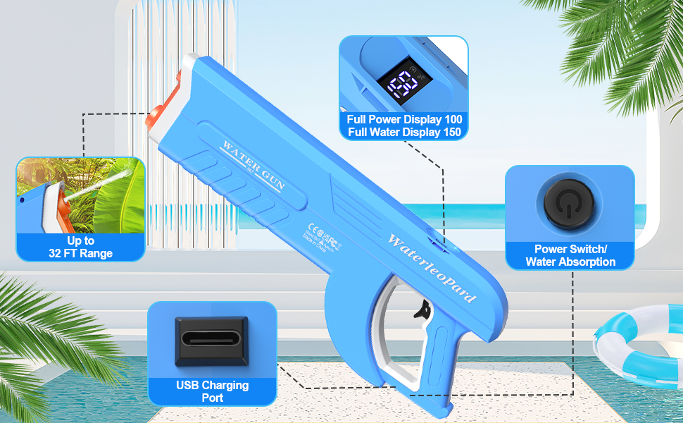 The Most Powerful Electric Water Guns for Adults/Kids, with