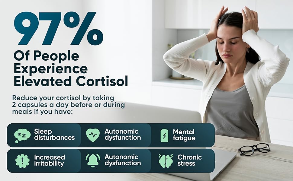 EFFECTIVE CORTISOL MANAGEMENT COMPLEX STRESS & MOOD BALANCE FORMULA CORTISOL SUPPORT FOR CALM