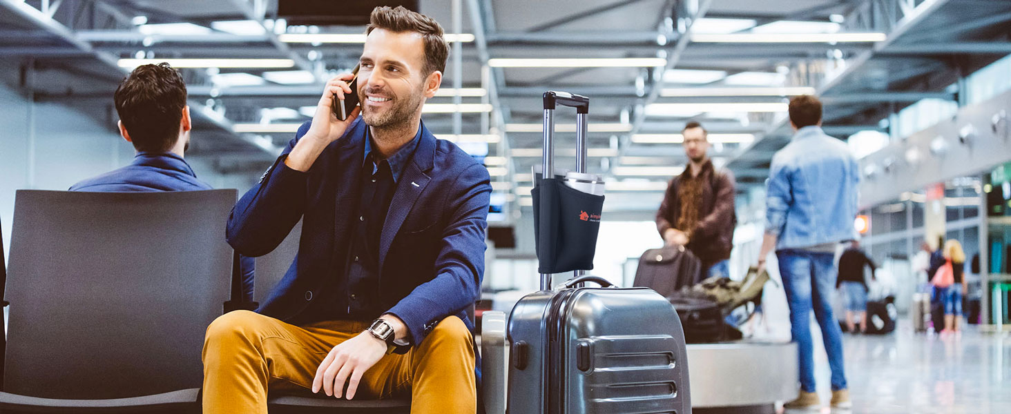 スターバックス、カップ、ドリンクキャディ、スーツケース、ボトル、機内持ち込み手荷物、