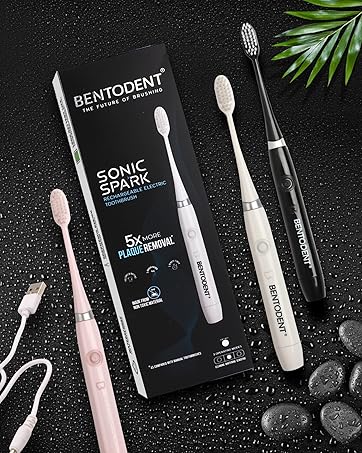 Rechargeable Sonic Cleaning  5× Plaque Removal, Sonic Technology, Dentist's Choice