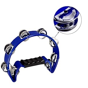 ③ ekko 様 tambourine Amazon.com: EastRock Tambourine Metal Jingles Hand Held
