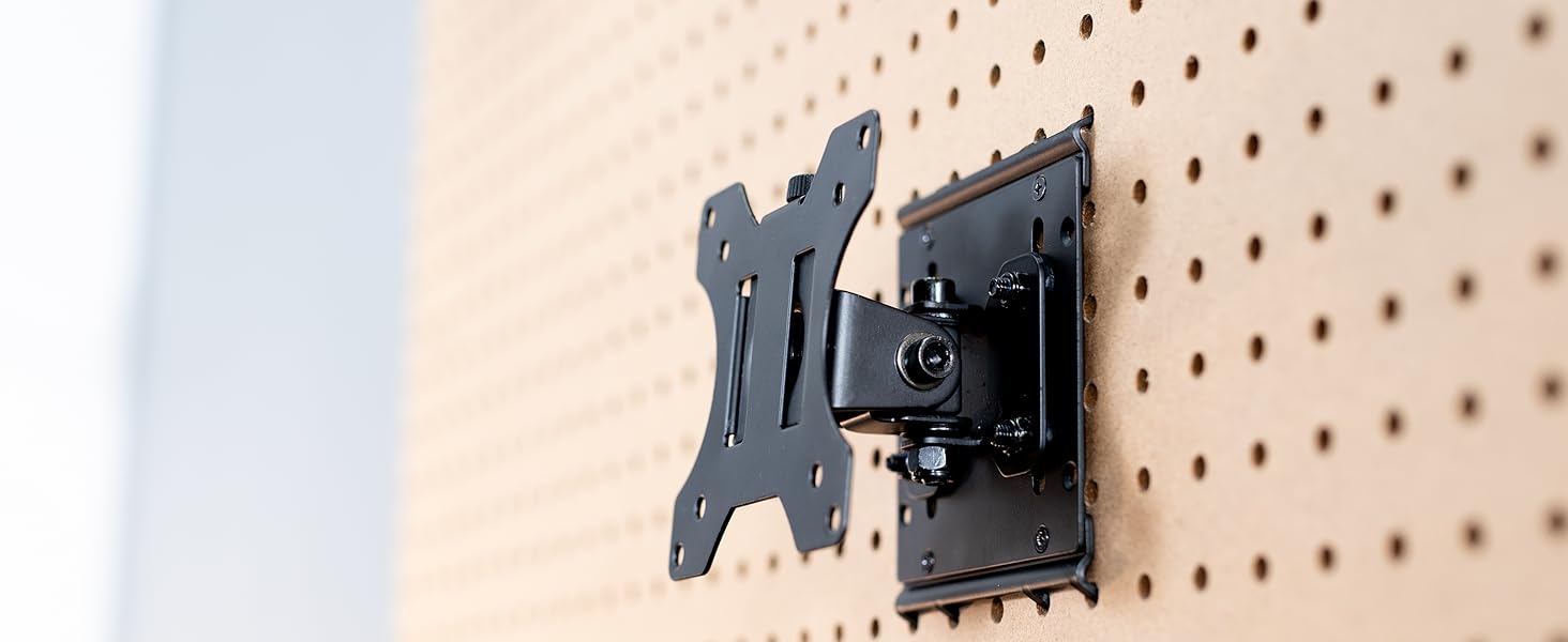 VIVO Articulating Single Monitor Pegboard Mount, Fits