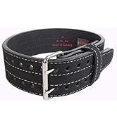 Grizzly Fitness Double Prong Power Lifting Belt, Black