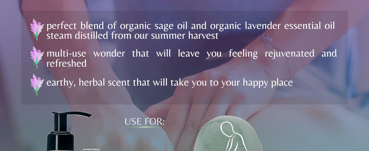 lavender sage massage oil