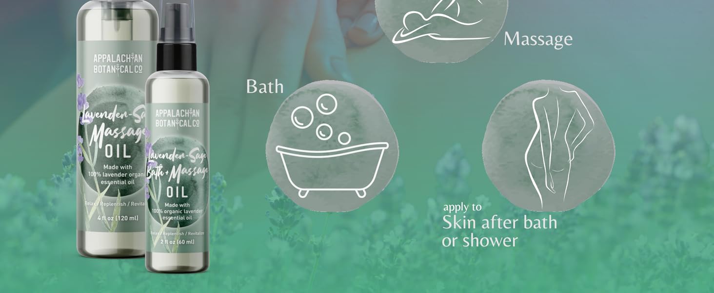 lavender sage massage oil
