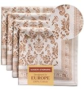 Maison d' Hermine Cloth Napkins Set of 4 100% Cotton Everyday Reusable Square Napkins Cloth Washa...