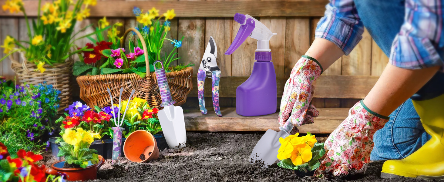 WOLFWILL Gardening ToolsGarden Tools Set for Women,5 Pieces