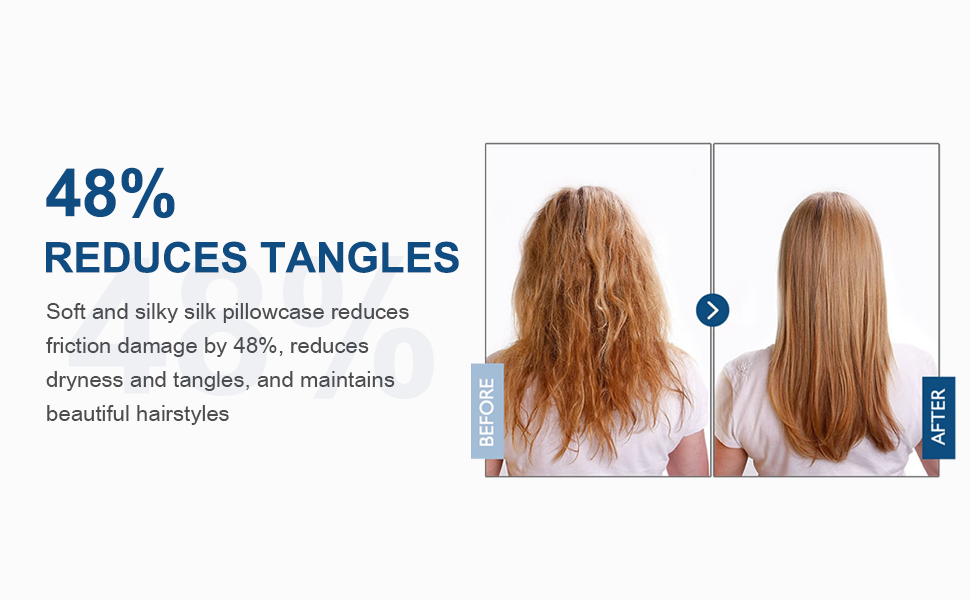 Ltinhome Pure Mulberry Silk Pillowcases Set of 2, King Size