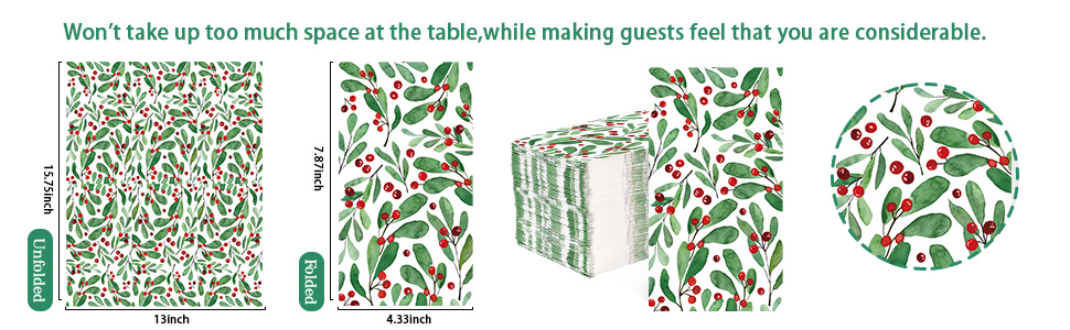 christmas dinner napkins