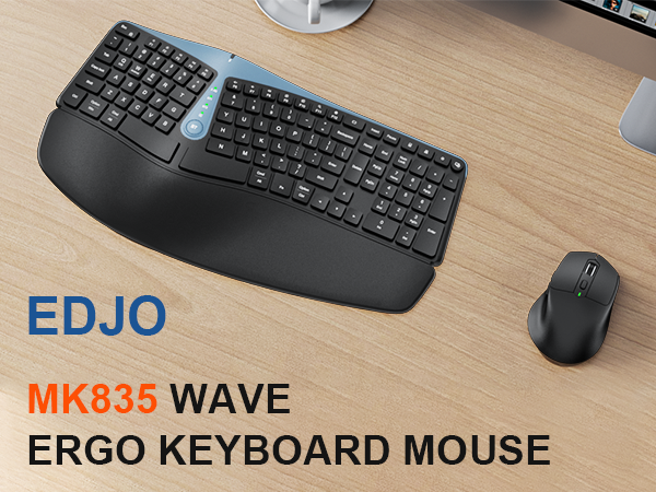 Amazon.com: Ergonomic Wireless Keyboard and Mouse, MK835