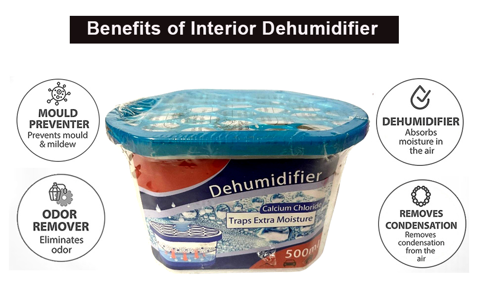 Orion Best House Dehumidifier 500ml, Helps Prevent Damp, Mildew, Mould