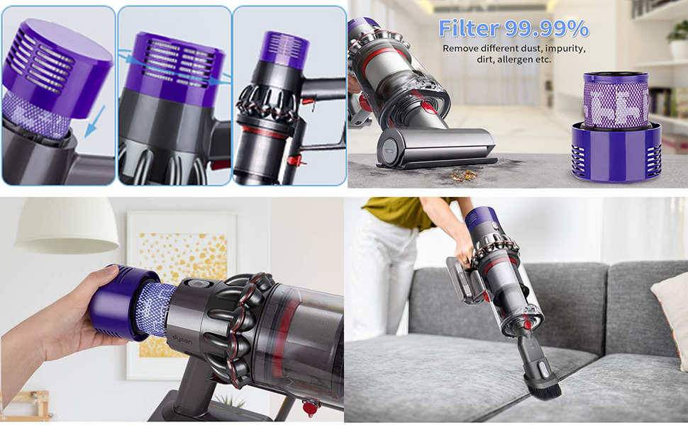 Filters for Dyson V10, Replacement Hepa Filters for Dyson V10 Cyclone