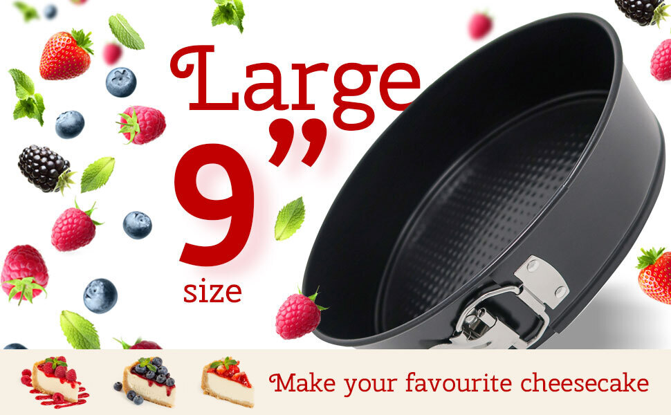 Zulay Premium Springform Pan 9 Inch Nonstick Cheesecake Pan With Removable Bottom