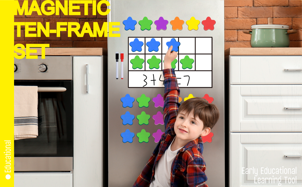 SpriteGru TenFrame Set, 6 Frames & 66 Colorful