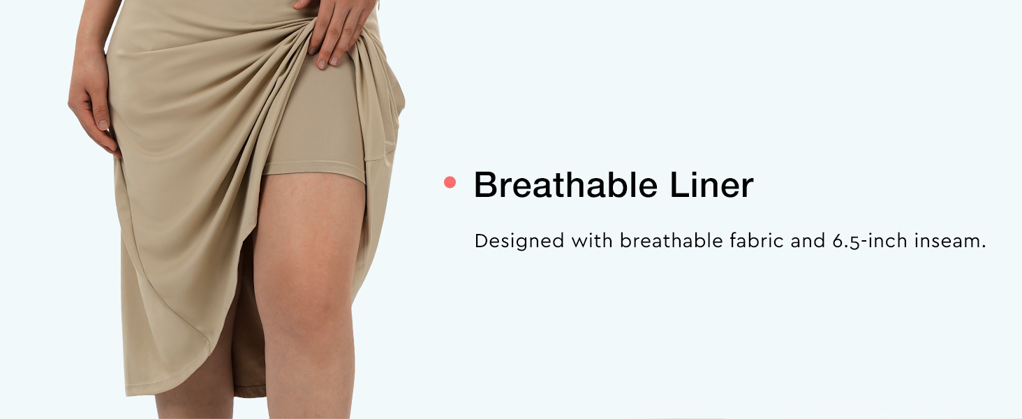 Women's Midi Length Skorts