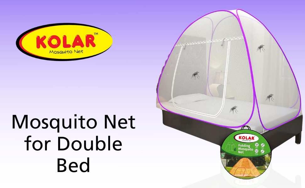 Kolar Mosquito Net for Single Bed, 6 Feet x 4 Feet Premium Single Bed