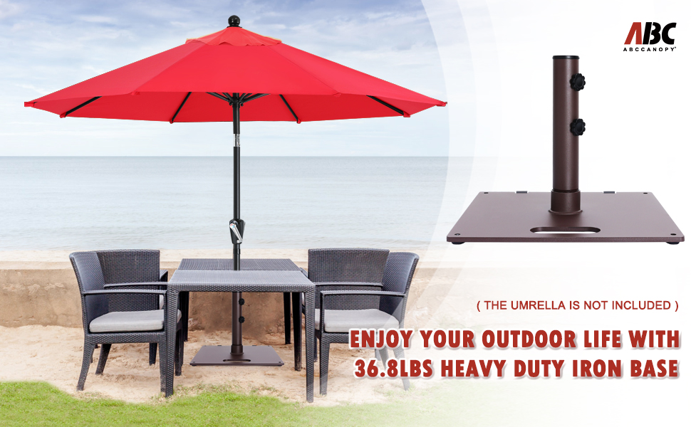 ABCCANOPY Umbrella Stand Outdoor Heavy Duty Umbrella