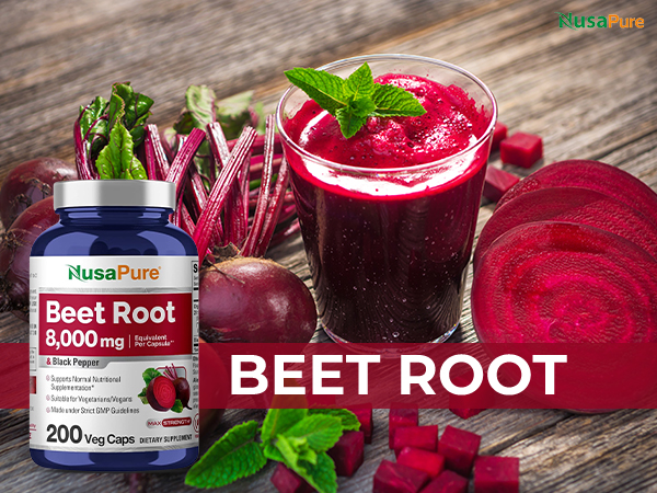 Amazon.com: NusaPure Beet Root 8,000mg per Caps (Vegan, Non