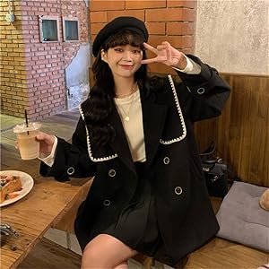 Amazon | [ShuMing] レディース チェスターコート ショート丈
