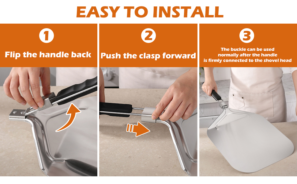 12 X 16 inch Metal Pizza Peel easy to install