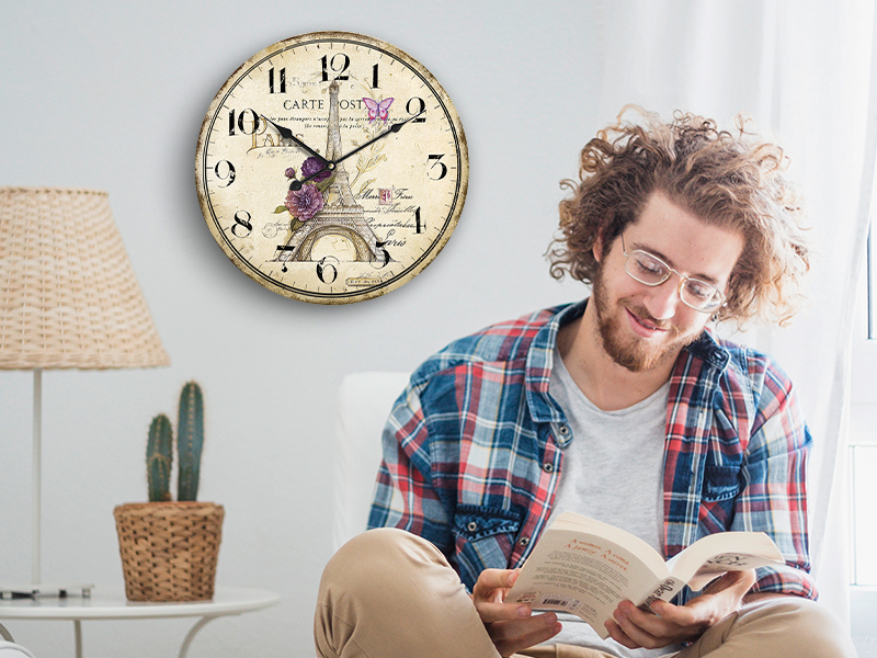 retro wall clock