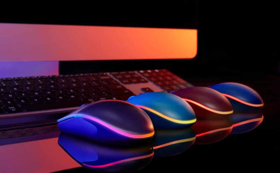 Wired Mouse with Ergonomic Design Reduces Hand Fatigue