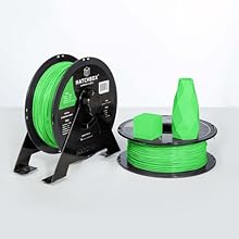 HATCHBOX PLA PRO+ 3D Printer Filament, Dimensional Accuracy +/- 0.03 mm, 1 kg Spool, 1.75 mm, Neon Green 9 petg roll contains a 1 kg spool at 1.75 mm filament diameter and dimensional accuracy of +/- 0.03 mm
