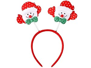 rudolph deer red nosed cosplay adult parent child clip hair décor novelty moose crimbo mum dad