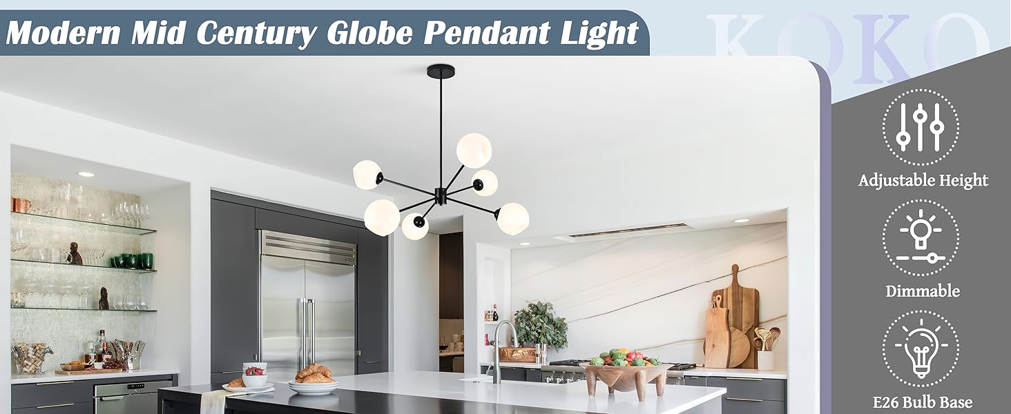 Black Sputnik Chandeliers