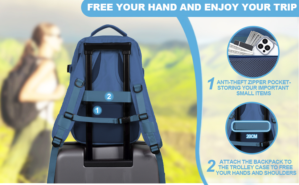 Cabin Bags 40x20x25 for Ryanair Underseat Carryons Bag Hand Luggage