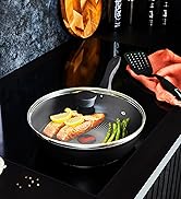 Series of food preparation and dining scenes showing plated dishes, garnishes, and table settings against dark backgrounds.