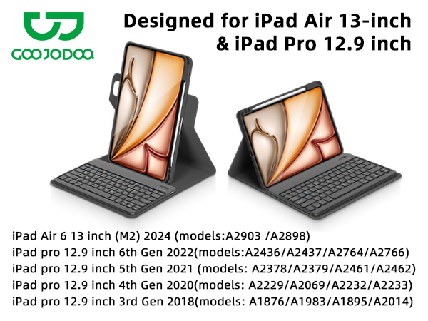 Bettdo ipad magic keyboard 新品（旧Goojodoq） GOOJODOQ Magnetic Keyboard for iPad Air 11-inch (M2) 2024