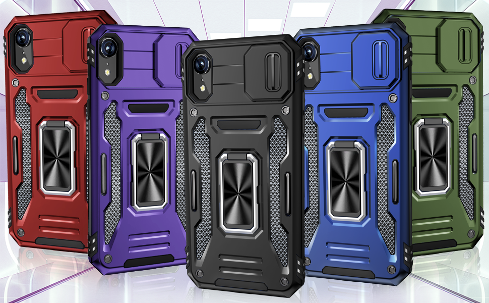 DMDMBATH for iPhone XR Case with Slide Camera Cover, iPhone XR Phone Case with