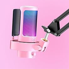 FIFINE A6T ピンク マイク コンデンサーマイク アーム式 Amazon.co.jp: FIFINE ブームアーム マイクスタンド マイク
