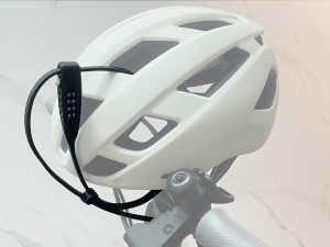 Bike helmet lock