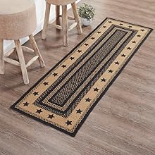 Farmhouse Star Jute Rug/Runner Rect w/ Pad 24x78