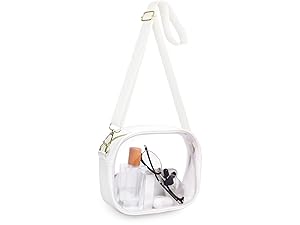 Rancco Clear Bag for Stadium Events, Clear Crossbody Bag