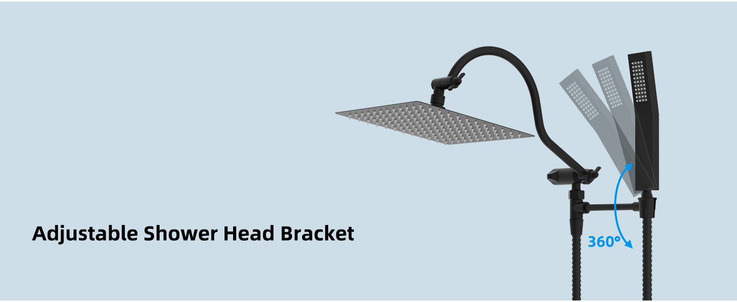 Hibbent All Metal Shower Head, 10'' High Pressure Rainfall Shower Head