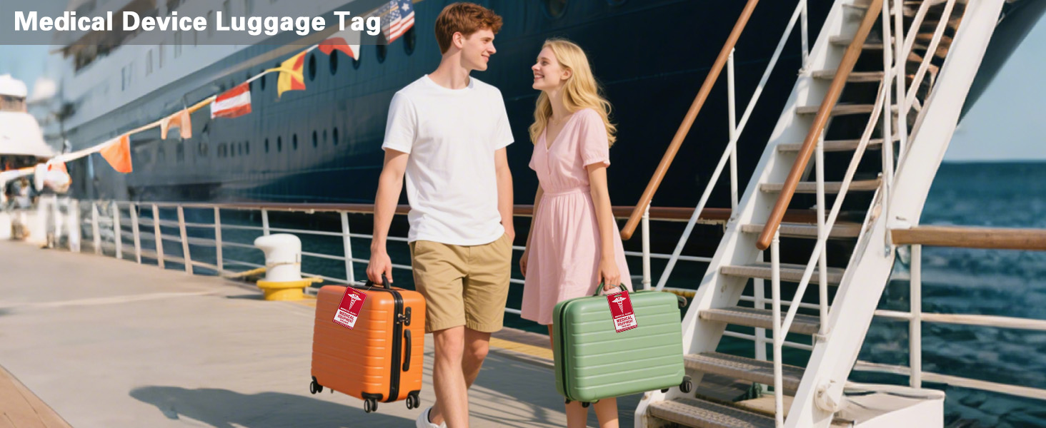 medical device luggage tag