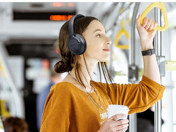 Noise Cancelling Headphones Bluetooth Headphones Wireless Headphones with Mic