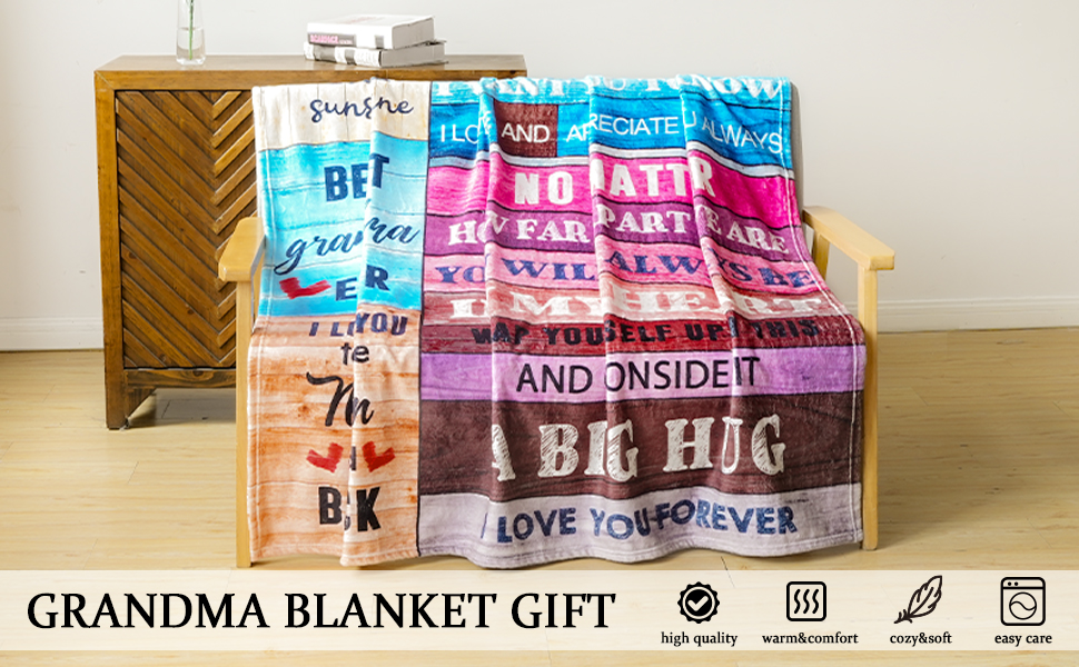 WARMTHLOVE Gifts for Grandma Blanket Best Grandma Gift Christmas