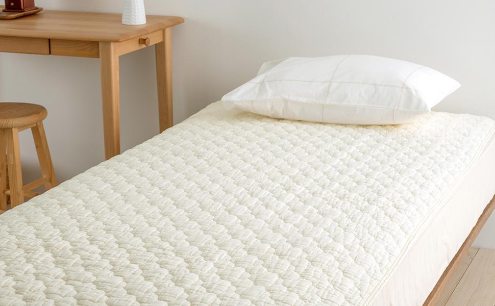 ダブルサイズ・ロマンス　敷きパッド・綿１００%ガーゼ・綿わた使用・オールシーズン 楽天市場】SS特別☆10％クーポン 敷きパッド ダブル ロマンス