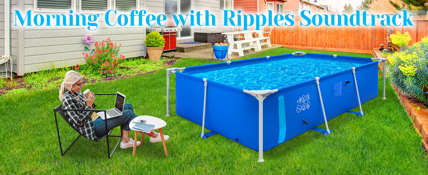 Amazon.com: HikerSKY Rectangle Above Ground Pool - 102
