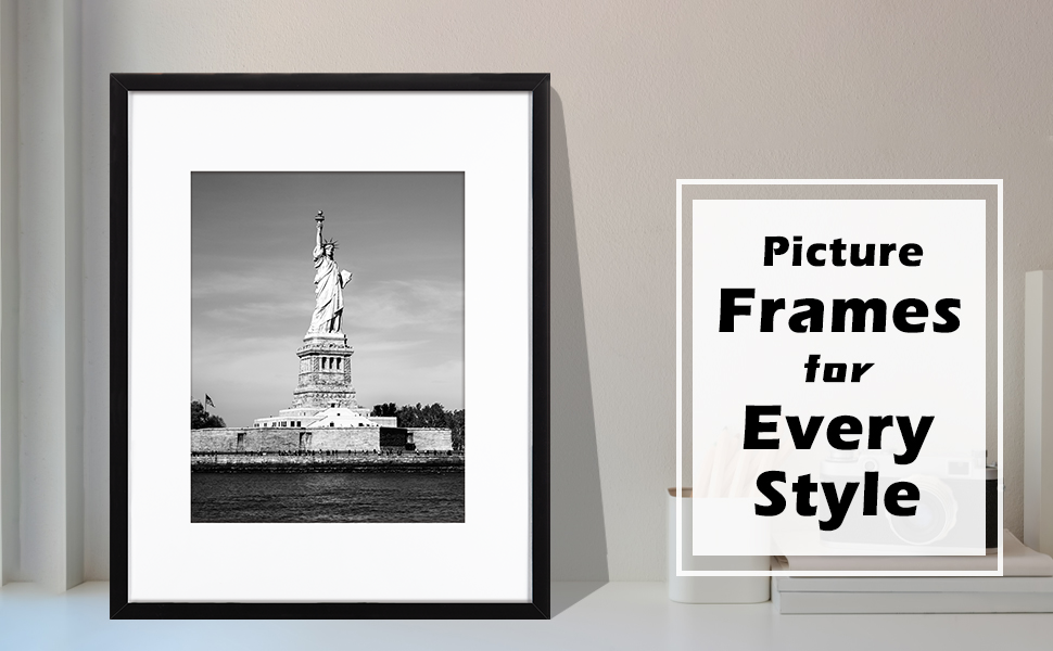 ENJOYBASICS 16x20 Picture Frame, Display Poster 11x14 with Mat or 16 x