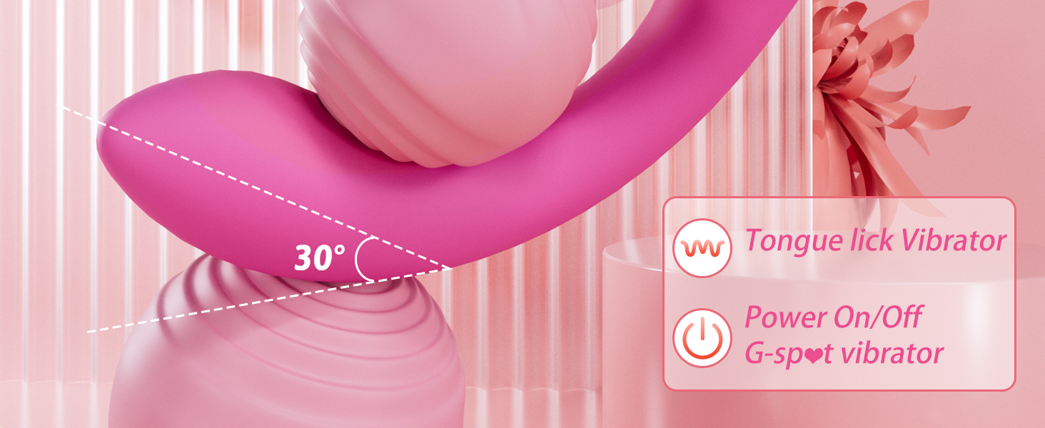 Finger Vibrators G Spot Vibrators with 5 Licking & Powerful Vibration Mode