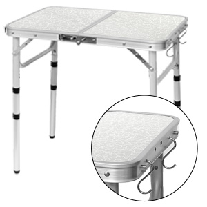 aluminum small folding table portable camping table picnic folding beach table adjustable height