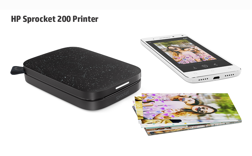 HP Sprocket 200 Photo Printer Black Buy Online at Best Price in KSA