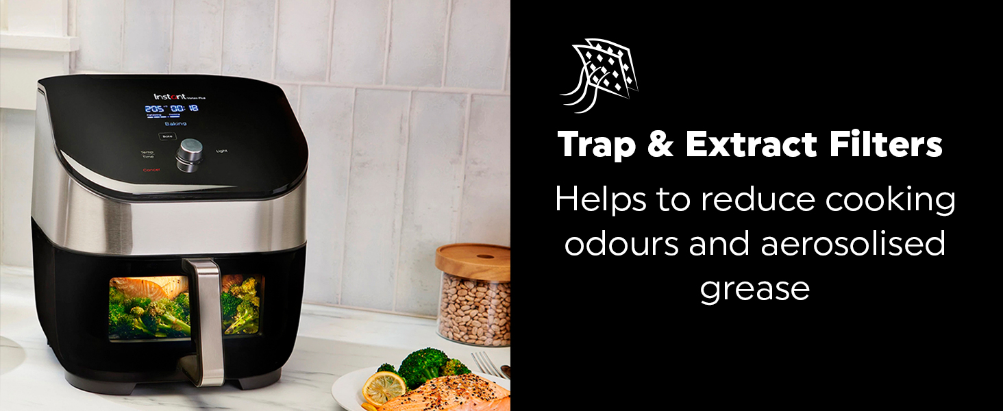 Instant Pot Vortex Plus ClearCook 5.7L Air Fryer, Stainless Steel, 6