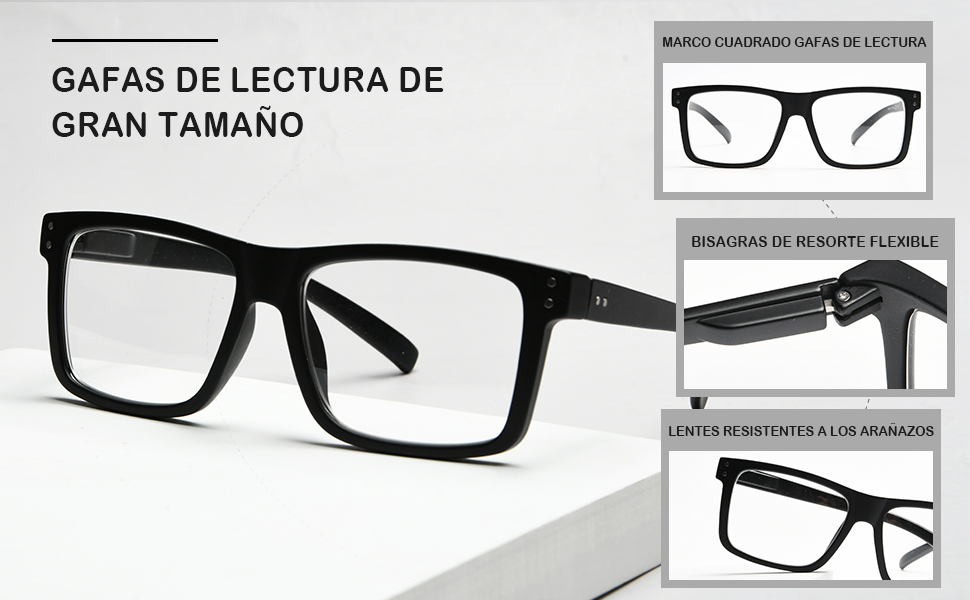 Gafas de lectura vintage resistentes y duraderas