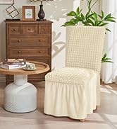 dining chair cover with skirt